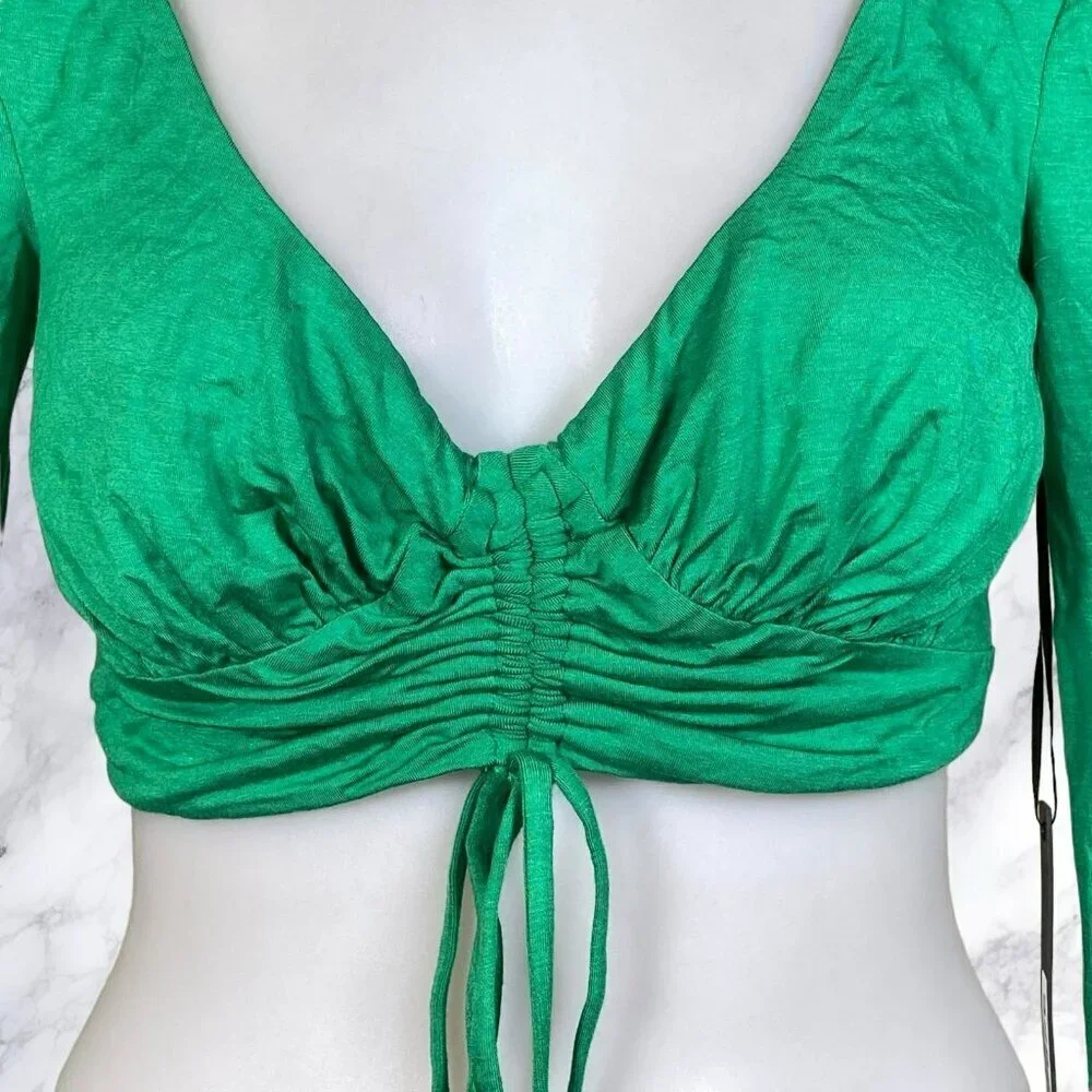 House of Harlow 1960 xREVOLVE Yulia Top - Dark Green